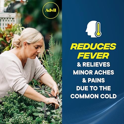 Advil Liqui Gels Pain Reliever and Fever Reducer  Pain Medicine for Adults with Ibuprofen 200mg for Headache  Backache  Menstrual Pain and Joint Pain Relief   200 Liquid Filled Capsules