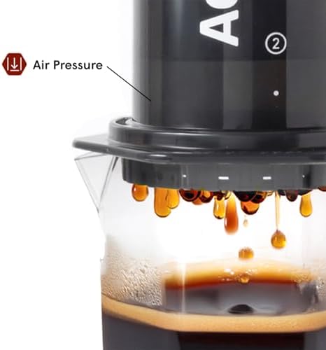 AeroPress Original XL Coffee Press  All in One Large French Press  Pour Over & Espresso Style Manual Brewer  2 Min Brew for Less Bitterness  More Flavor  Portable Coffee Maker  Travel & Camping
