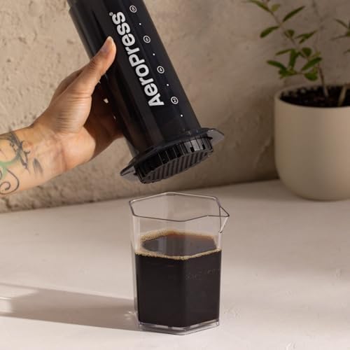 AeroPress Original XL Coffee Press  All in One Large French Press  Pour Over & Espresso Style Manual Brewer  2 Min Brew for Less Bitterness  More Flavor  Portable Coffee Maker  Travel & Camping