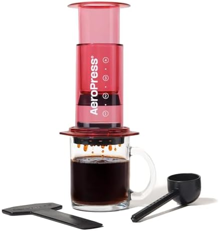 AeroPress Original XL Coffee Press  All in One Large French Press  Pour Over & Espresso Style Manual Brewer  2 Min Brew for Less Bitterness  More Flavor  Portable Coffee Maker  Travel & Camping