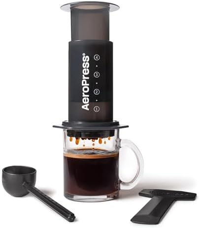 AeroPress Original XL Coffee Press  All in One Large French Press  Pour Over & Espresso Style Manual Brewer  2 Min Brew for Less Bitterness  More Flavor  Portable Coffee Maker  Travel & Camping