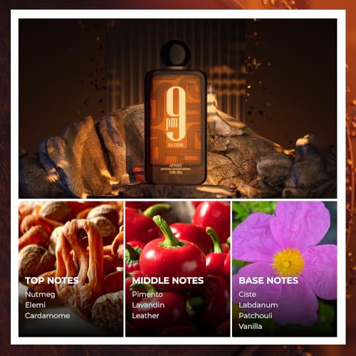 Afnan 9 PM Elixir Unisex Extrait de Parfum  3 4 Fl  Oz