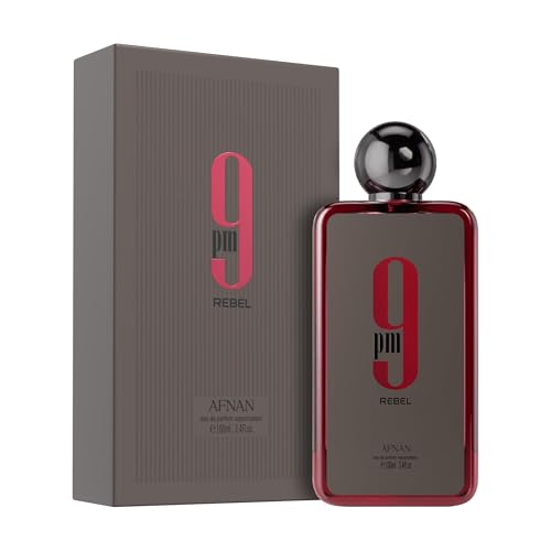 Afnan 9 PM Rebel Unisex Eau De Parfum  3 4 Fl  Oz