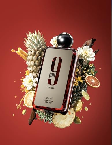 Afnan 9 PM Rebel Unisex Eau De Parfum  3 4 Fl  Oz