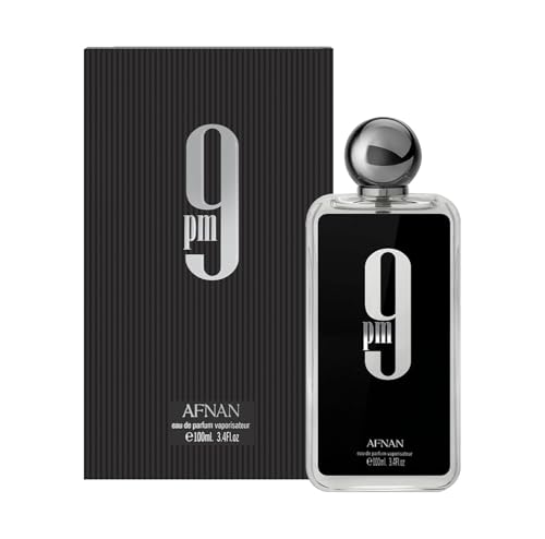 Afnan 9 Pm Eau De Parfum Spray for Men  3 4 Ounce