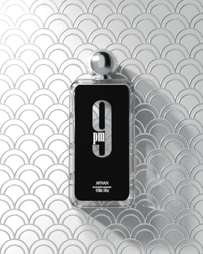 Afnan 9 Pm Eau De Parfum Spray for Men  3 4 Ounce