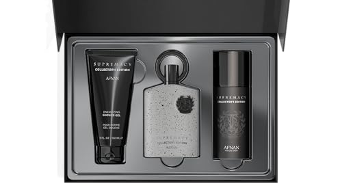 Afnan Supremacy Collectors Edition Luxury Perfume Gift Set for Men   Eau De Parfum  3 4 Oz   Deodorant  5 0 Oz   Shower Gel  5 0 Oz