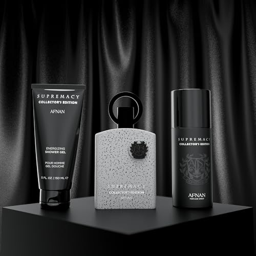 Afnan Supremacy Collectors Edition Luxury Perfume Gift Set for Men   Eau De Parfum  3 4 Oz   Deodorant  5 0 Oz   Shower Gel  5 0 Oz
