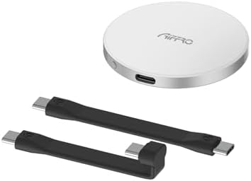 Aiffro P10 Magnetic PSSD 2TB for iPhone MagSafe Portable SSD  Upto 2000MB/s Type C  SM2320 USB 3 2 Gen 2x2 20Gbps  Connectivity  Updated Firmware   Portable Magnetic External Solid State Solution