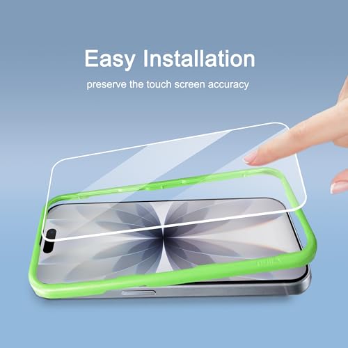 Ailun 3 Pack Screen Protector for iPhone 17  6 3 inch    3 Pack Camera Lens Protector with Installation Frame Dynamic Island Compatible Case Friendly Tempered Glass Not for iPhone 17 Pro/Pro Max/Air 