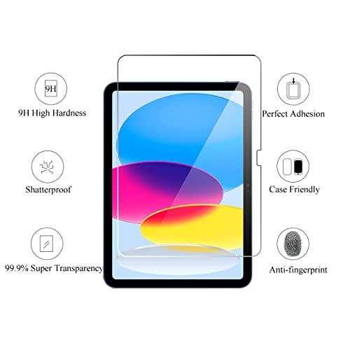 Ailun Screen Protector for iPad 11th A16 2025  11 Inch  / 10th Generation 2022  10 9 Inch   Tempered Glass  Face ID & Apple Pencil Compatible  Ultra Sensitive Case Friendly  2 Pack