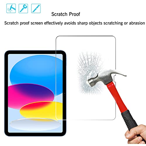 Ailun Screen Protector for iPad 11th A16 2025  11 Inch  / 10th Generation 2022  10 9 Inch   Tempered Glass  Face ID & Apple Pencil Compatible  Ultra Sensitive Case Friendly  2 Pack