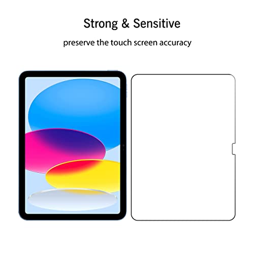 Ailun Screen Protector for iPad 11th A16 2025  11 Inch  / 10th Generation 2022  10 9 Inch   Tempered Glass  Face ID & Apple Pencil Compatible  Ultra Sensitive Case Friendly  2 Pack