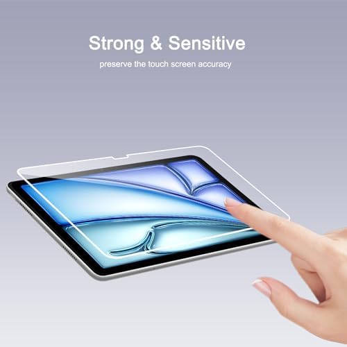 Ailun Screen Protector for iPad Air 11 Inch 2026/2025/2024  8/7/6th Gen M4/M3/M2   iPad Pro 11 inch 2025/2024  6/5th Gen M5/M4  Tempered Glass Face ID Apple Pencil Compatible Case Friendly 2 Pack