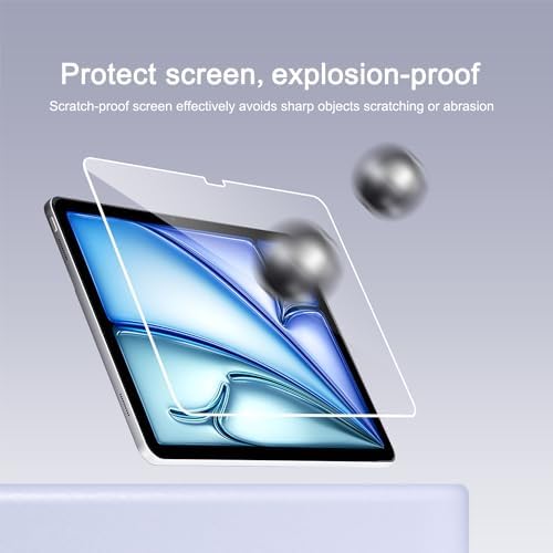 Ailun Screen Protector for iPad Air 11 Inch 2026/2025/2024  8/7/6th Gen M4/M3/M2   iPad Pro 11 inch 2025/2024  6/5th Gen M5/M4  Tempered Glass Face ID Apple Pencil Compatible Case Friendly 2 Pack