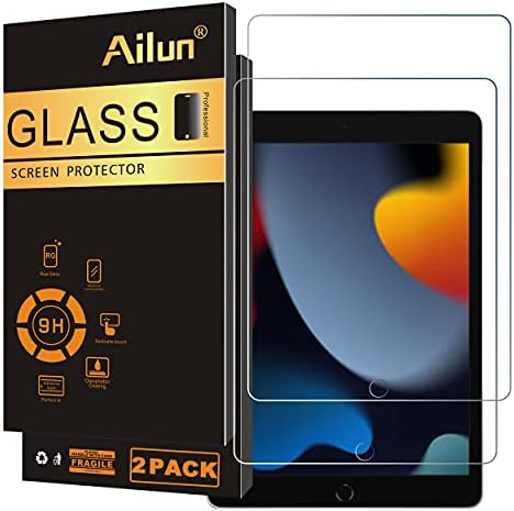 Ailun Screen Protector for iPad Air 11 Inch 2026/2025/2024  8/7/6th Gen M4/M3/M2   iPad Pro 11 inch 2025/2024  6/5th Gen M5/M4  Tempered Glass Face ID Apple Pencil Compatible Case Friendly 2 Pack