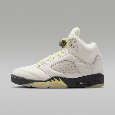 Air Jordan 5 Retro "Luminous Green and Sail", Talla W8