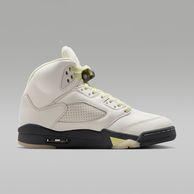 Air Jordan 5 Retro "Luminous Green and Sail", Talla W8