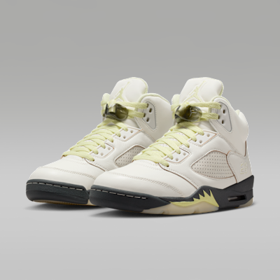 Air Jordan 5 Retro "Luminous Green and Sail", Talla W8