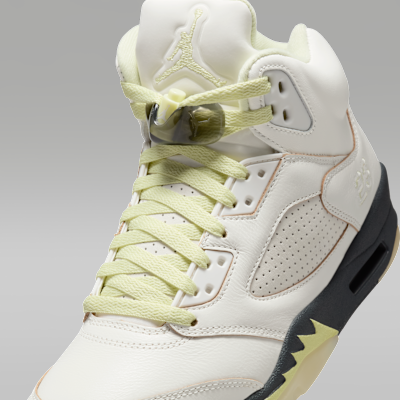 Air Jordan 5 Retro "Luminous Green and Sail", Talla W8