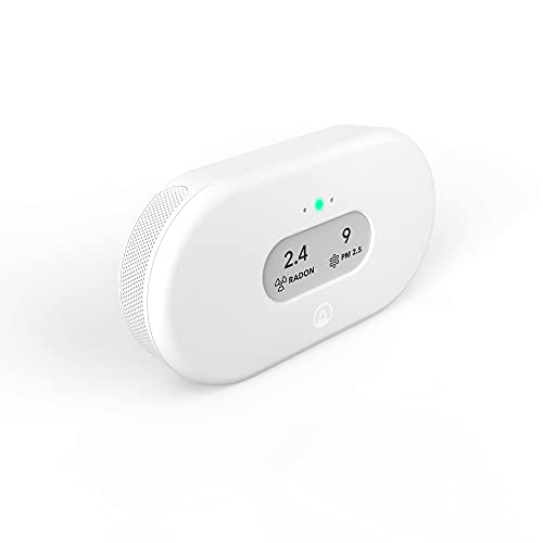 Airthings 2960 View Plus - Monitor de calidad del aire y radón alimentado a batería (PM, CO2, COV, humedad, temperatura, presión)