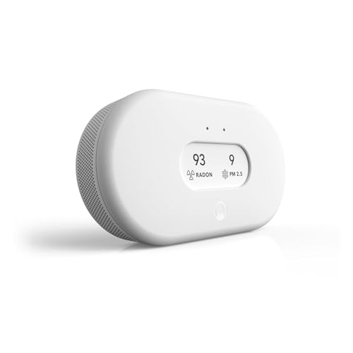 Airthings 2960 View Plus - Monitor de calidad del aire y radón alimentado a batería (PM, CO2, COV, humedad, temperatura, presión)