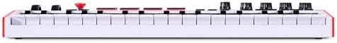 Akai Professional MPK Mini Plus   USB MIDI Keyboard Controller with 37 Mini Keys  8 MPC Pads  Sequencer  MIDI/CV/Gate I/O and Native Instruments Sound Package  White Limited Edition