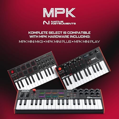 Akai Professional MPK Mini Plus   USB MIDI Keyboard Controller with 37 Mini Keys  8 MPC Pads  Sequencer  MIDI/CV/Gate I/O and Native Instruments Sound Package  White Limited Edition