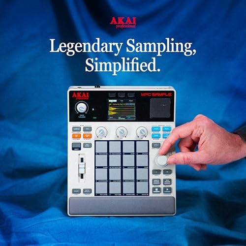 Akai Professional MPC Sample Standalone Portable Sampler  Sequencer and Effects Processor  with Rechargeable Battery  USB C  Built in Speaker and Microphone