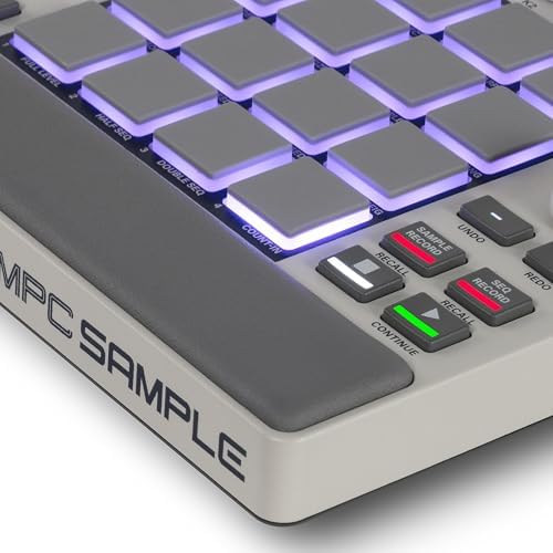 Akai Professional MPC Sample Standalone Portable Sampler  Sequencer and Effects Processor  with Rechargeable Battery  USB C  Built in Speaker and Microphone