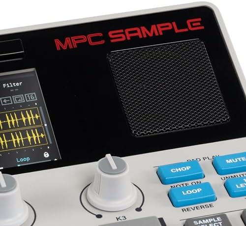 Akai Professional MPC Sample Standalone Portable Sampler  Sequencer and Effects Processor  with Rechargeable Battery  USB C  Built in Speaker and Microphone