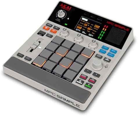 Akai Professional MPC Sample Standalone Portable Sampler  Sequencer and Effects Processor  with Rechargeable Battery  USB C  Built in Speaker and Microphone