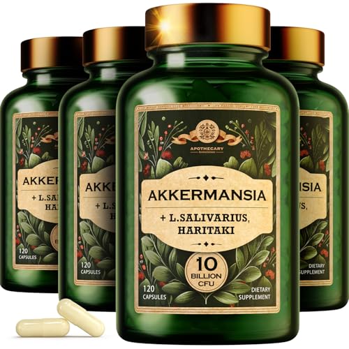 Akkermansia Muciniphila Probiotics and Prebiotics   GLP 1 Booster w/Lactobacillus Salivarius   Fiber Supplement Gut Health & Digestive Health   Women Probiotic Akkermansia Light  4