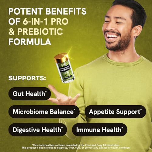 Akkermansia Muciniphila Probiotics 320 Billion CFU  Probiotic and Prebiotic   Akkermansia Probiotics for gut health   Inulin Prebiotic Fiber Capsules Astaxanthin & Berberine & Chromium 480 caps 4 pack