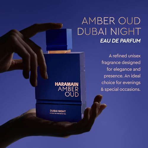 Al Haramain Amber Oud   Dubai Night   Cologne for Men and Women   Bergamot  Tonka Bean Fragrances   Long Lasting Perfume for Men and Women   2 5 oz