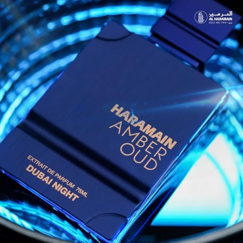 Al Haramain Amber Oud   Dubai Night   Cologne for Men and Women   Bergamot  Tonka Bean Fragrances   Long Lasting Perfume for Men and Women   2 5 oz