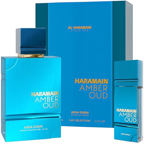 Al Haramain Amber Oud   Aqua Dubai   Oud Cologne for Men   Amber Perfume for Men   Long Lasting Perfume with Bergamot  Vanilla Fragrances   3 33 oz