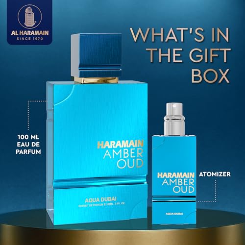 Al Haramain Amber Oud   Aqua Dubai   Oud Cologne for Men   Amber Perfume for Men   Long Lasting Perfume with Bergamot  Vanilla Fragrances   3 33 oz
