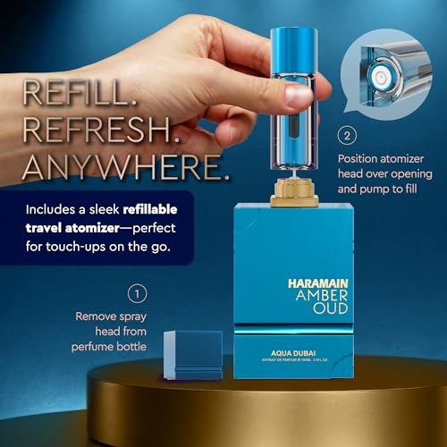 Al Haramain Amber Oud   Aqua Dubai   Oud Cologne for Men   Amber Perfume for Men   Long Lasting Perfume with Bergamot  Vanilla Fragrances   3 33 oz