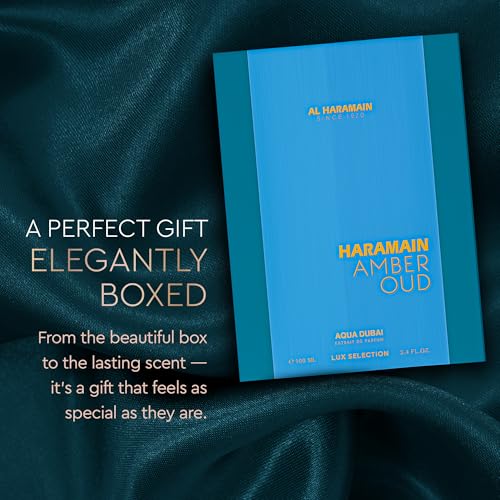 Al Haramain Amber Oud   Aqua Dubai   Oud Cologne for Men   Amber Perfume for Men   Long Lasting Perfume with Bergamot  Vanilla Fragrances   3 33 oz