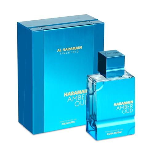 Al Haramain Amber Oud   Aqua Dubai   Cologne for Men and Women   Bergamot  Amber  Musk Fragrances   Long Lasting Perfume for Men and Women   2 5 oz