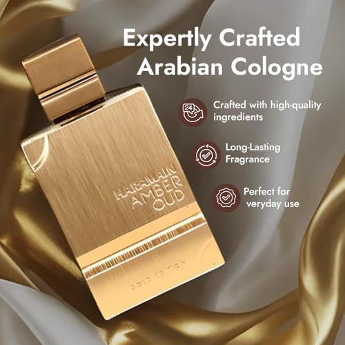 Al Haramain Amber Oud Gold Edition   Arabian Perfume for Women and Men Unisex   Long Lasting Amber   2 oz