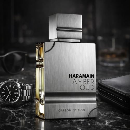 Al Haramain Amber Oud Carbon Edition Eau De Parfum Spray 60ml  2 0 oz    Long Lasting Men s Cologne  Woody Aromatic Arabian Perfume with Premium Arabic Fragrance for Men