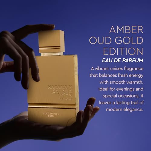 Al Haramain Amber Oud Gold Edition Eau De Parfum Spray 60ml   ATOMIZER   Unisex Perfume Arabian Perfumes for Women & Men   Long Lasting Sweet Fragrance Arabic Cologne   Men & Womens Gift  2 oz  