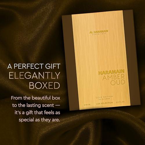 Al Haramain Amber Oud Gold Edition Eau De Parfum Spray 60ml   ATOMIZER   Unisex Perfume Arabian Perfumes for Women & Men   Long Lasting Sweet Fragrance Arabic Cologne   Men & Womens Gift  2 oz  