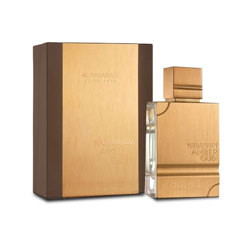 Al Haramain Amber Oud Gold Edition Eau De Parfum Spray 60ml   ATOMIZER   Unisex Perfume Arabian Perfumes for Women & Men   Long Lasting Sweet Fragrance Arabic Cologne   Men & Womens Gift  2 oz  