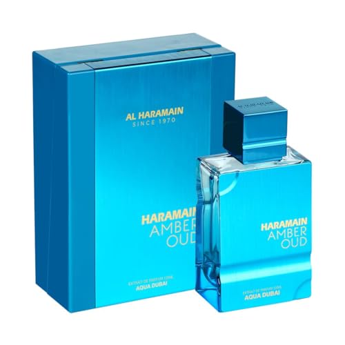 Al Haramain Amber Oud Eau de Parfum   Aqua Dubai   Oud Cologne   ATOMIZER   Mens Perfume for Men  Bergamot  Green Notes  Mandarin  Melon  Pineapple  Amber  Vanilla  Musk  Mens Fragrances  3 4oz
