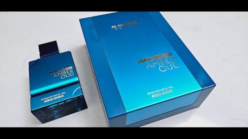 Al Haramain Amber Oud   Aqua Dubai   Cologne for Men and Women   Bergamot  Amber  Musk Fragrances   Long Lasting Perfume for Men and Women   2 5 oz