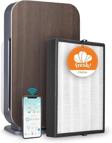 Alen Air Purifier BreatheSmart 45i HEPA with Odor Filter for Large Rooms up to 1900 Sq  Ft    Perfect for Bedrooms & Home Offices   Captures Dust   White