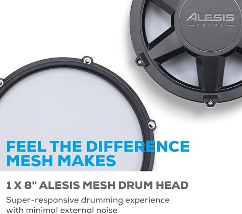 Alesis Nitro Max Kit 10 Piece Electric Drum Set with Quiet Mesh Pads  10 Dual Zone Snare  Bluetooth  440  Sounds  Drumeo  USB MIDI  Kick Pedal